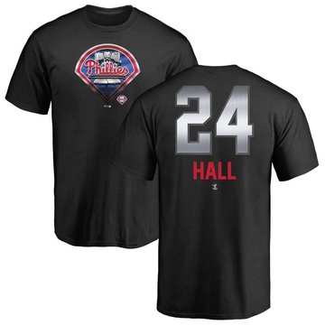 Men's Philadelphia Phillies Darick Hall ＃24 Midnight Mascot T-Shirt - Black