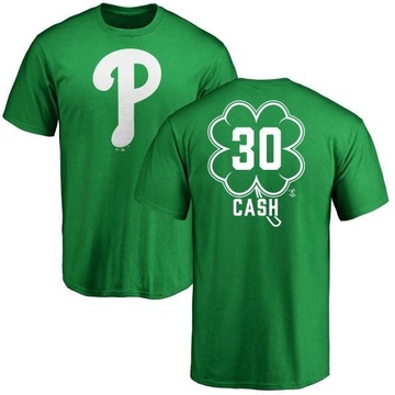 Men's Philadelphia Phillies Dave Cash ＃30 Dubliner Name & Number T-Shirt Kelly - Green