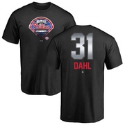 Men's Philadelphia Phillies David Dahl ＃31 Midnight Mascot T-Shirt - Black