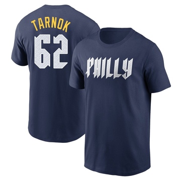 Men's Philadelphia Phillies Freddy Tarnok ＃62 2024 City Connect Fuse Name & Number T-Shirt - Navy