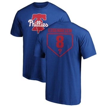 Men's Philadelphia Phillies Jim Eisenreich ＃8 RBI T-Shirt - Royal