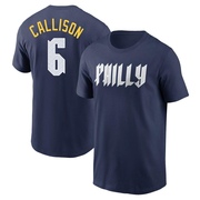 Men's Philadelphia Phillies Johnny Callison ＃6 2024 City Connect Fuse Name & Number T-Shirt - Navy