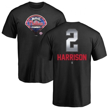 Men's Philadelphia Phillies Josh Harrison ＃2 Midnight Mascot T-Shirt - Black