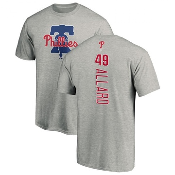 Men's Philadelphia Phillies Kolby Allard ＃49 Backer T-Shirt Ash