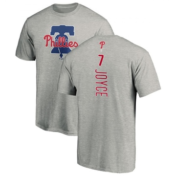 Men's Philadelphia Phillies Matt Joyce ＃7 Backer T-Shirt Ash