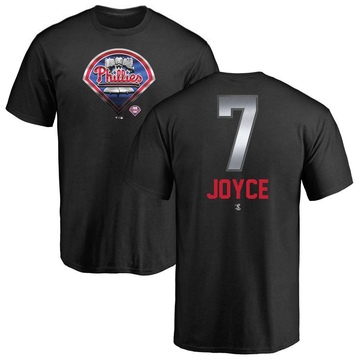 Men's Philadelphia Phillies Matt Joyce ＃7 Midnight Mascot T-Shirt - Black