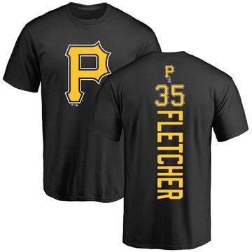 Men's Pittsburgh Pirates Aaron Fletcher ＃35 Backer T-Shirt - Black