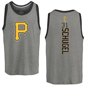 Men's Pittsburgh Pirates A.J. Schugel ＃31 Backer Tank Top Ash