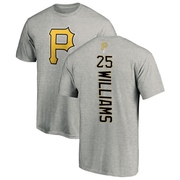 Men's Pittsburgh Pirates Alika Williams ＃25 Backer T-Shirt Ash