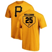 Men's Pittsburgh Pirates Alika Williams ＃25 RBI T-Shirt - Gold