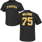 Men's Pittsburgh Pirates Alika Williams ＃75 Roster Name & Number T-Shirt - Black