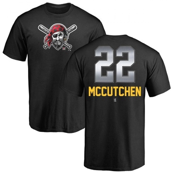 Men's Pittsburgh Pirates Andrew McCutchen ＃22 Midnight Mascot T-Shirt - Black