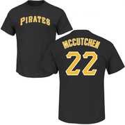 Men's Pittsburgh Pirates Andrew McCutchen ＃22 Roster Name & Number T-Shirt - Black