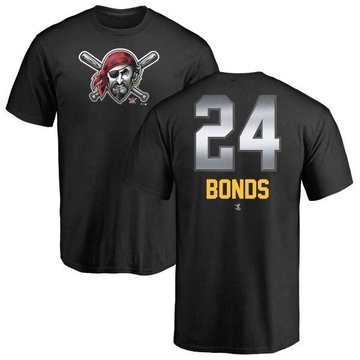 Men's Pittsburgh Pirates Barry Bonds ＃24 Midnight Mascot T-Shirt - Black