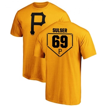 Men's Pittsburgh Pirates Beau Sulser ＃69 RBI T-Shirt - Gold