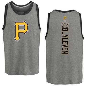 Men's Pittsburgh Pirates Bert Blyleven ＃22 Backer Tank Top Ash