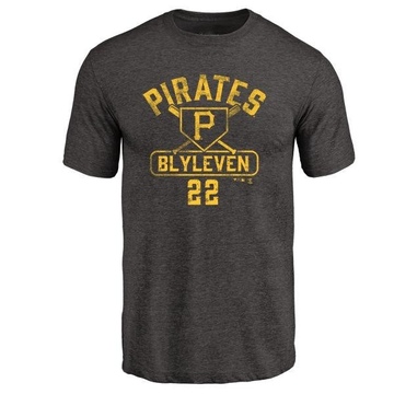 Men's Pittsburgh Pirates Bert Blyleven ＃22 Base Runner T-Shirt - Black