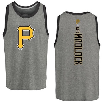 Men's Pittsburgh Pirates Bill Madlock ＃5 Backer Tank Top Ash