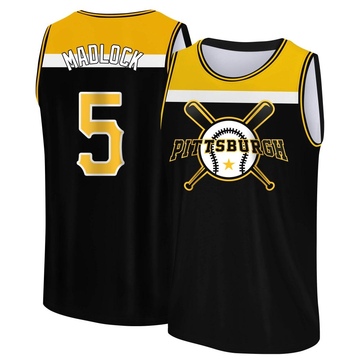 Men's Pittsburgh Pirates Bill Madlock ＃5 Legend Baseball Tank Top - Black/Yellow