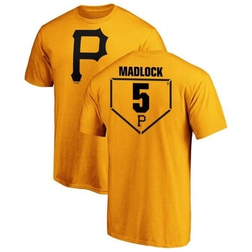 Men's Pittsburgh Pirates Bill Madlock ＃5 RBI T-Shirt - Gold