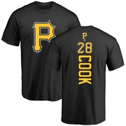 Men's Pittsburgh Pirates Billy Cook ＃28 Backer T-Shirt - Black