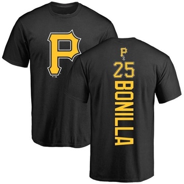 Men's Pittsburgh Pirates Bobby Bonilla ＃25 Backer T-Shirt - Black