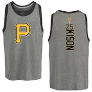 Men's Pittsburgh Pirates Bruce Kison ＃25 Backer Tank Top Ash