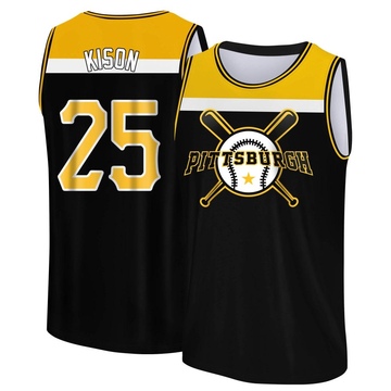 Men's Pittsburgh Pirates Bruce Kison ＃25 Legend Baseball Tank Top - Black/Yellow