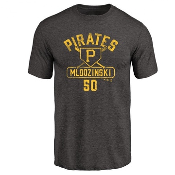 Men's Pittsburgh Pirates Carmen Mlodzinski ＃50 Base Runner T-Shirt - Black