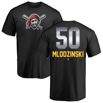 Men's Pittsburgh Pirates Carmen Mlodzinski ＃50 Midnight Mascot T-Shirt - Black