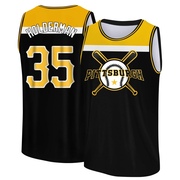 Men's Pittsburgh Pirates Colin Holderman ＃35 Legend Baseball Tank Top - Black/Yellow