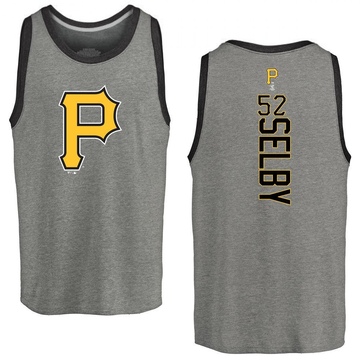 Men's Pittsburgh Pirates Colin Selby ＃52 Backer Tank Top Ash