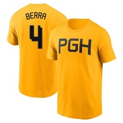 Men's Pittsburgh Pirates Dale Berra ＃4 2023 City Connect Name & Number T-Shirt - Gold