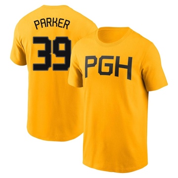 Men's Pittsburgh Pirates Dave Parker ＃39 2023 City Connect Name & Number T-Shirt - Gold