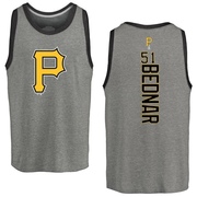 Men's Pittsburgh Pirates David Bednar ＃51 Backer Tank Top Ash