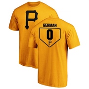 Men's Pittsburgh Pirates Domingo German ＃0 RBI T-Shirt - Gold