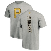 Men's Pittsburgh Pirates Doug Drabek ＃15 Backer T-Shirt Ash