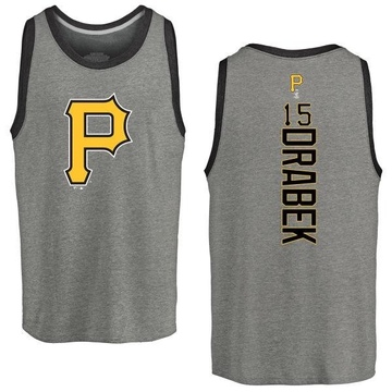 Men's Pittsburgh Pirates Doug Drabek ＃15 Backer Tank Top Ash