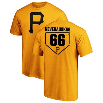 Men's Pittsburgh Pirates Dovydas Neverauskas ＃66 RBI T-Shirt - Gold