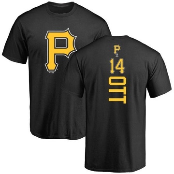 Men's Pittsburgh Pirates Ed Ott ＃14 Backer T-Shirt - Black