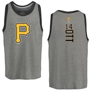 Men's Pittsburgh Pirates Ed Ott ＃14 Backer Tank Top Ash