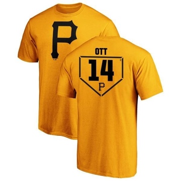 Men's Pittsburgh Pirates Ed Ott ＃14 RBI T-Shirt - Gold