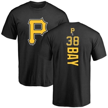 Men's Pittsburgh Pirates Jason Bay ＃38 Backer T-Shirt - Black