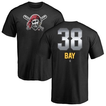 Men's Pittsburgh Pirates Jason Bay ＃38 Midnight Mascot T-Shirt - Black