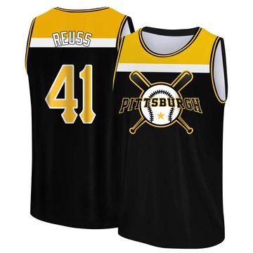 Men's Pittsburgh Pirates Jerry Reuss ＃41 Legend Baseball Tank Top - Black/Yellow