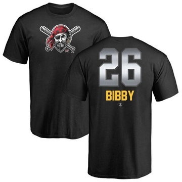 Men's Pittsburgh Pirates Jim Bibby ＃26 Midnight Mascot T-Shirt - Black