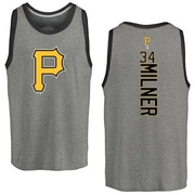 Men's Pittsburgh Pirates John Milner ＃34 Backer Tank Top Ash