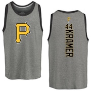 Men's Pittsburgh Pirates Kevin Kramer ＃44 Backer Tank Top Ash