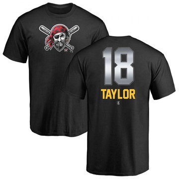 Men's Pittsburgh Pirates Michael Taylor ＃18 Midnight Mascot T-Shirt - Black