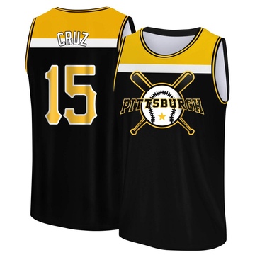 Men's Pittsburgh Pirates Oneil Cruz ＃15 Legend Baseball Tank Top - Black/Yellow